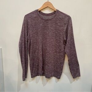lululemon athletica Long Sleeve Tee in Heathered Purple